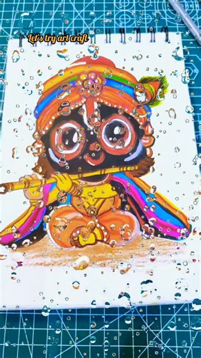 Easy jagnnath drawing with the poster colour #drawing #shortvideo #viralart #letstryartcraft