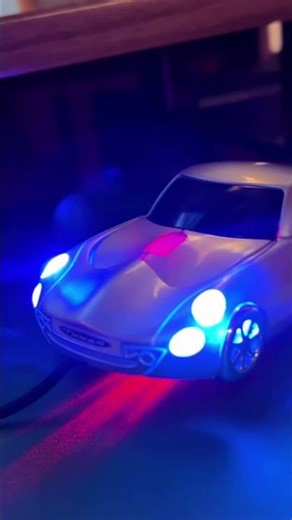 This old computer car mouse I got off eBay has working headlights and taillights 😎 #vintagecomputer