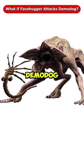 What If the Facehugger Attacks Demodog from Stranger Things? #Shorts #Viral