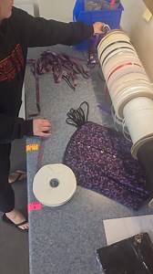 We chose Amethyst satin laces to pair with this customer's new CS-530 purple brocade overbust 💜✨ This is one of my personal favorites! #corset #corsetstyle #smallbusiness #corsetfashion #corsetry | Orchard Corset