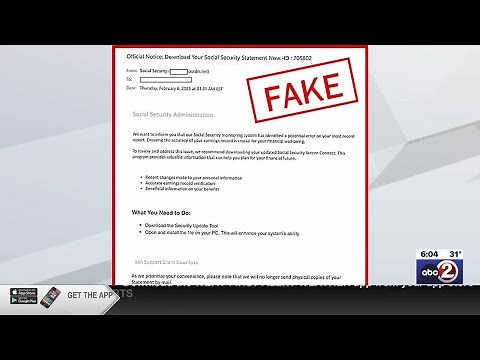 Social Security email scam