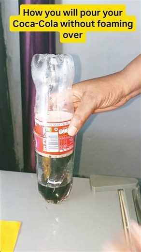How to open coca cola without foaming over