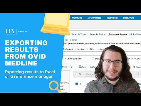 Ovid Medline: How to Export Results to Excel and RIS