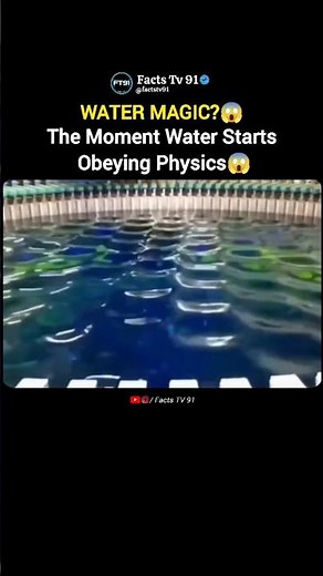 When Water Starts Obeying Physics 😯