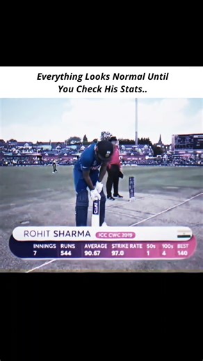 'Unreal Stats..🥶' - Rohit Sharma CWC 2019 Edit | Dark Is The Night (Slowed) | #rohitsharma