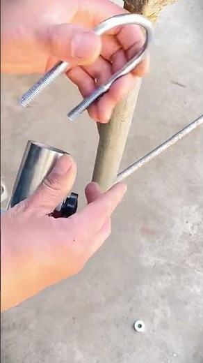 Easy way to remove bolts and install umbrella holder clamps #shorts