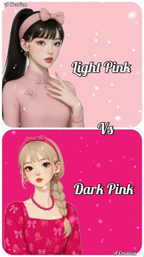 Light Pink 🩷 vs Dark Pink 💗 #trending #youtubeshorts #fashion #shorts #pink #acreation #viralshorts