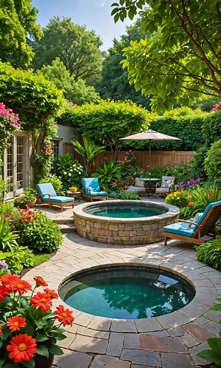 Piscina en patios. | Piscinas Casa