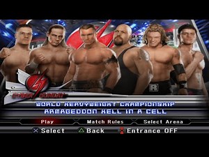 WWE SmackDown Vs Raw 2009 Hell In A Cell Match Gameplay