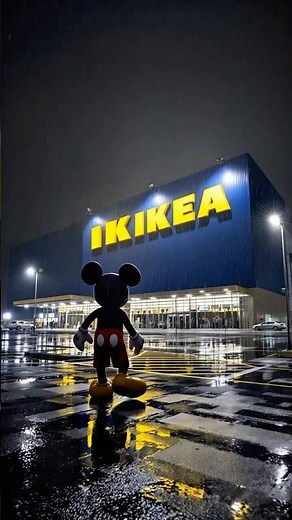 Giant Mickey Mouse at IKEA