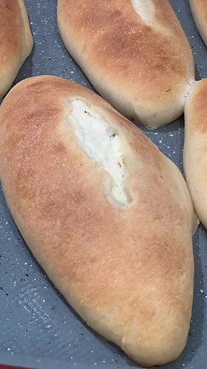 Bolillos filled with cream cheese and jalapeños! So good! #bolillos r | Salty Cocina