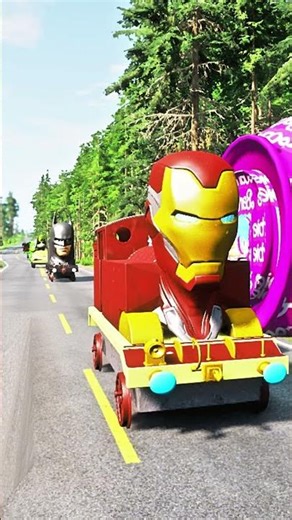 🎬 SpidiBattl BeamNG Madness Part 47: Mario 🚗🔥, Pikachu ⚡ & Shrek 💚 vs Volcano Eruption Survival! 🌋🚨