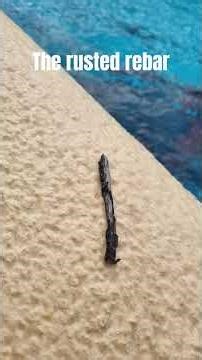 How we fix a rust spot in pools (down to this exposed rebar) | Underwater Repair Spain #costablanca