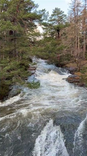 Water accelerates when it passes through a narrow gap