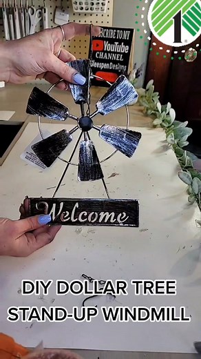 DIY Dollar Tree Stand-Up Windmill Tutorial