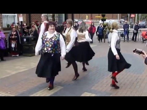 Furness Clog Dancers perform a Westmorland 5 Reel clog dance at Chorley on 23rd April 2016