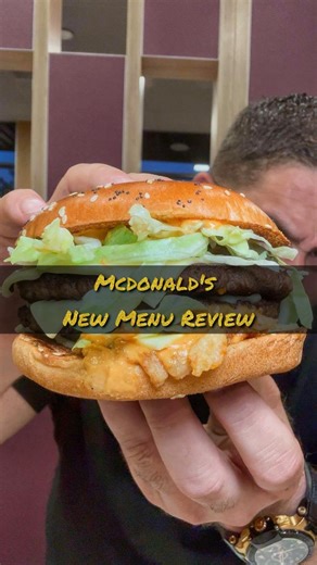 2.7K views · 422 reactions | I went and paid McDonald’s a visit to review their brand-new menu  . #mcdonalds #newmenu #burger #bigarch #burgersandfries #burger #fries #toffeeapple #londonfoodie #londonfoodguide #newrelease | jon_the_food_don | Facebook