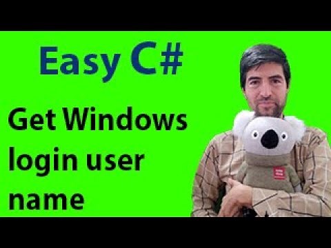 Get Windows login user name in C#