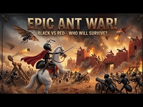 EPIC ANT WAR | Black vs Red Ants | 3D Cinematic Battle Animation