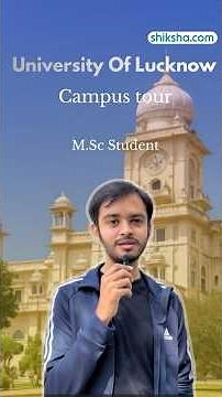 Lucknow University Campus Tour By M.Sc Student🎓 | Real Walkthrough #LCC #fyp #lucknow #trending