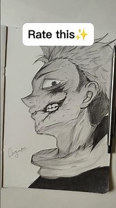 Yuji Sketch vs Final… HUGE Difference 😳🔥 #sketchvsfinal