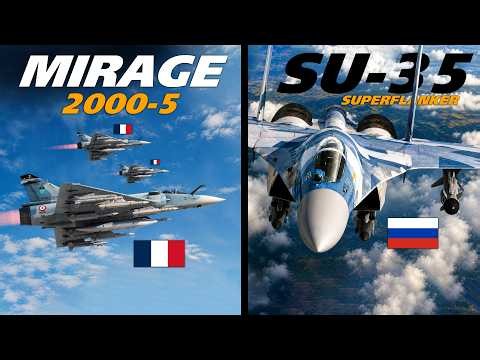 Su-35 Super Flanker Vs 3x Mirage 2000-5 | Digital Combat Simulator | DCS |