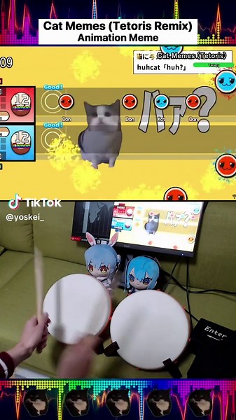[Drum] Cat Memes (Tetoris Remix) [Osu] 🥁 #osu #drums #drummer #drumcover #taiko #stepmania #ddr #dance #dancer #dancing #slap #animememes #animedance #animeedit #catmemes #catmeme #catmeow #animals #tetoris #tetris #テトリス #테토리스 #kasaneteto #重音テト #카사네테토 #vocaloid #ボーカロイド #ボカロ #보컬로이드 #funny #fyp #trending #memes
