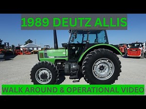 1989 Deutz Allis 7085 Tractor Walk Around & Operational Video $28,900