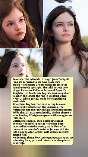 Twilight child actress grown up now | Renesmee Cullen actress career after Twilight