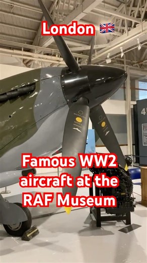London: Legendary SPITFIRE Aircraft at RAF Museum, #airplane #london #aviation
