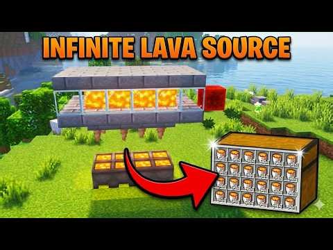Minecraft: LAVA FARM 1.21+ easy TUTORIAL