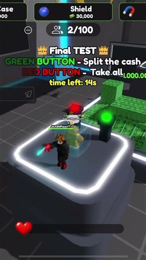 Split or steal? Roblox