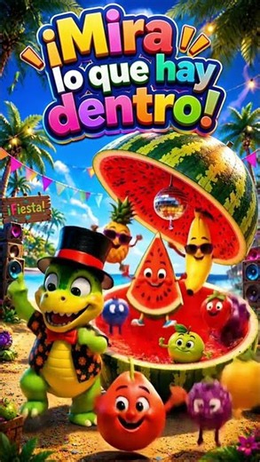 🍉 La Sandía Gigante de Dino Rumbero | Canción Infantil