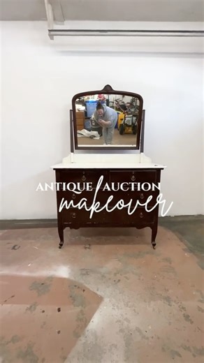 Antique Auction Find gets a Beige Washed Finish | Salvaged by k. scott