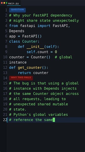 Wait, Python Does This?: Why your FastAPI dependency might share state unexpectedly