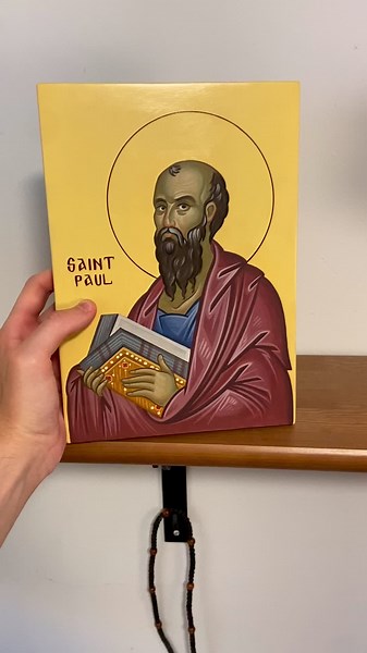 Saint Paul icon I recently completed, #iconography #orthodoxiconography #iconografia #byzantine #byzantineart #artist #orthodoxchurch #sacredart #painting #greekorthodox #russianorthodox #schemamonk #byzantineiconography #jesus #christianart #christ #eggtempera #orthodoxchristianity