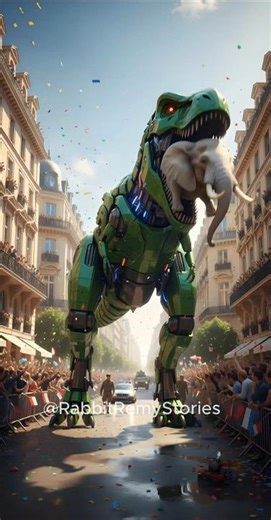 Don't Mess With The Bunny! 🐰 Giant Cyber T-Rex REVENGE! 🦖🔥