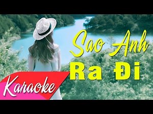 KARAOKE | Sao Anh Ra Đi (Remix) - St. Minh Vy | Beat Chuẩn