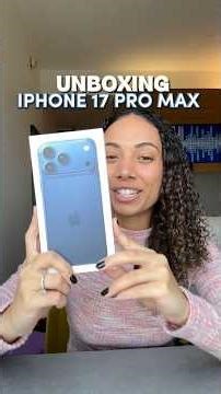 UNBOXING IPHONE 17 PRO MAX!!!