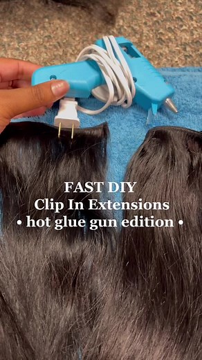 Hot Glue Hair Extensions Tutorial