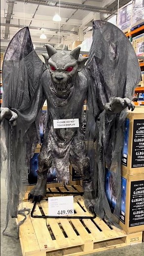 20260727B Costco's Halloween Gargoyle is Watching You... 👁️✨ (Unreal Spooky Decor!)