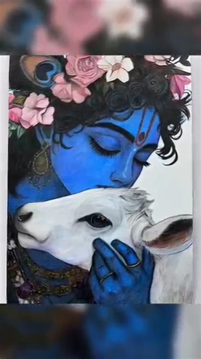💖✨Lod Krishna colour drawing ✨✨ #shotrs #viral #tending #shortsvideo