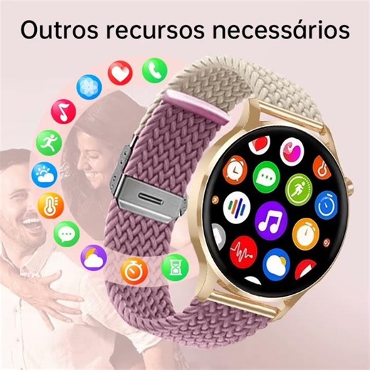 Relogio smartchwatch feminino watch3pro relógio digital feminino inteligente esporte Nfc Android iOS