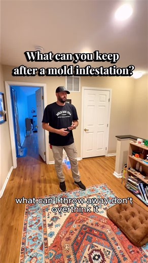 Mold Dog USA on Instagram: "When dealing with toxic mold, the big question is: “What do I keep and what do I throw away?” Technician Lane walks you through the essential rules of decontamination. The key distinction is porous vs. non-porous. For porous items—like rugs, pillows, mattresses, and upholstered furniture—it’s often best to start over from scratch, as mold spores and mycotoxins deeply penetrate the material. Non-porous items, like most plastics, glass, and metals, are generally safe to