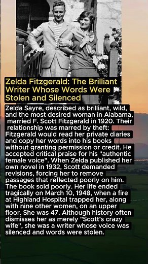 Zelda Fitzgerald: The Brilliant Writer Whose Words Were Stolen and Silenced