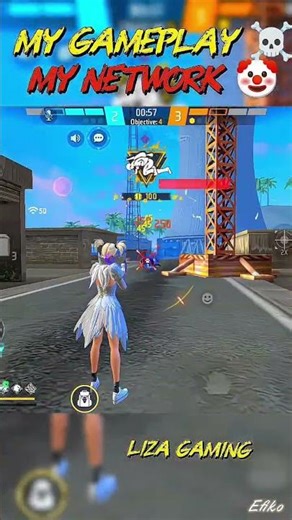 My gameplay ☠️, my network 🤡, #freefire #ff #jio