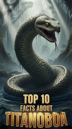 Top 10 Terrifying Titanoboa Facts! 📜#DidYouKnow#AmazingFacts#Shorts#Titanoboa#Top10
