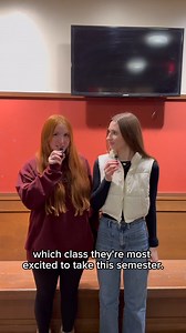 With spring semester getting started, Eagles talk about the classes they are excited about. 📖 🎥: Anna Puglisi '26 & Claire Hinkle '27 | Boston College