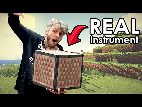 REAL Minecraft Note Block that WORKS! Instrument build