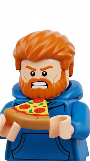 Lego Caseoh does not like Pizza 🍕 AI